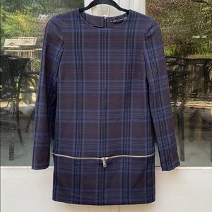 Zara- Long sleeve mini dress